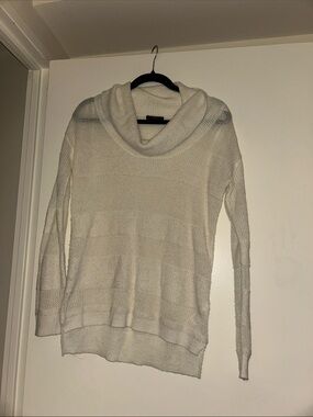 GAP Cream Cowl Neck Lightweight Knit Sweater